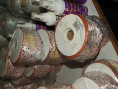Ten Rolls of Polkadot Ribbon