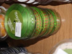 Five Rolls of May Arts Decorative Ribbon (5/8