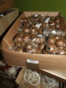 Box Containing 20 Packs of Wooden Beads