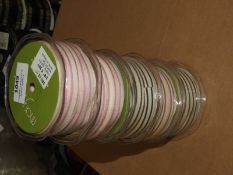 Five Rolls of May Arts Decorative Ribbon (5/8