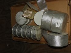 Assorted Rolls of Metallic Ribbon