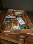Box Containing 20 packs of Miniature Clothes Pegs