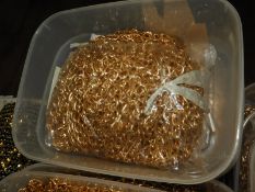 Two Boxes Containing 50m of Brass Effect Chain