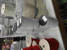 Nine Rolls of White Elasticated Lace Edging