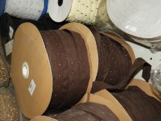 Two Rolls of Brown Hook & Eye Fastenings