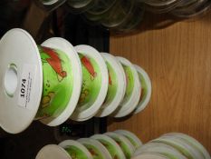 Five Rolls of Decorative Chicken & Egg Ribbon