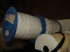 Two Rolls of White Hook & Eye Fastenings