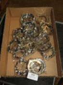 Box Containing 20 Bead Brooches