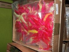 Box of 20 Feather Floral Decorative Brooches