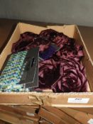 Box Containing 20 Velvet Rose Brooches