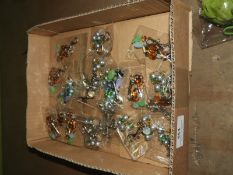 Box of 20 Beaded Keyrings