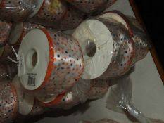 Ten Rolls of Polkadot Ribbon