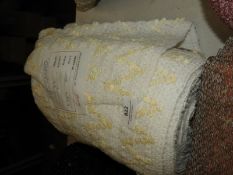 Roll of Cream & White Sequin Fabric