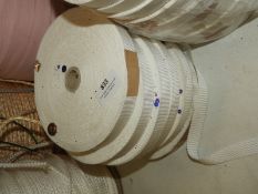 Seven Rolls of White Webbing