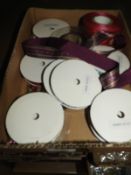 Twenty Rolls of Assorted Ribbon