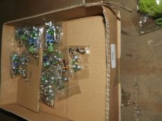 Box of 20 Beaded Keyrings