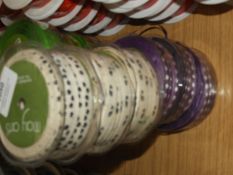 Five Rolls of May Arts Decorative Ribbon (5/8