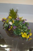 *Artificial Hanging Basket