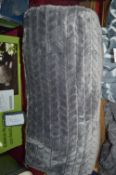 *Jacquard Velvet Throw (Grey)