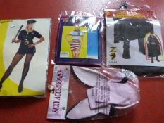 *Four Bags of Adult Costume Accessories; Zoro, Fre