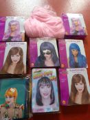 *Nine Assorted Wigs