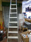 Set of Eight Tread Aluminium Decorator's Steps