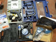 Pneumatic Drill, Air Sheers, Electric Glue Gun an
