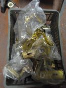 Eleven Pairs of Brass Door Handles