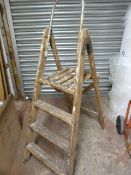 Three Tread Wooden Steps