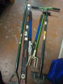 Bundle of Garden Tool and a Spirit Level