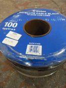 100m of Black Satellite Cable