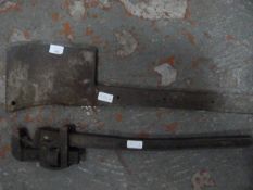 Large Meat Cleaver and a Stillson