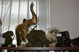 Five Assorted Elephants Including One Juliana Coll