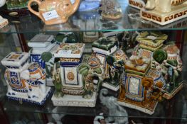 Collection Six Elephant Including Plant Stands, et