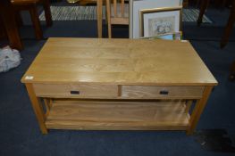 Small Modern Oak Coffee Table