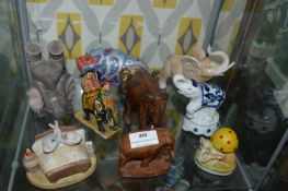 Nine Assorted Elephants