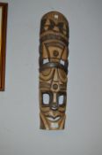 Ethnic Carved Wall Mask