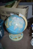 Small Vintage Metal Globe