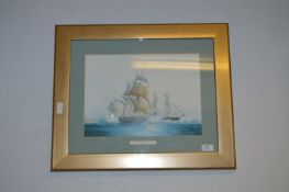 Maritime Print - In The Line of Fire