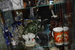 Seven Assorted Elephants Including Elephant Mug, e