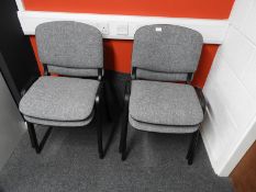 *Four Stackable Grey Chairs