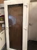 *UPVC Glazed Door with Key to Suit Opening 915x201
