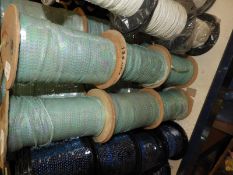 Three Rolls of Pale Blue Transparent Sequins