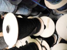 Three Rolls of Large Black Sequins