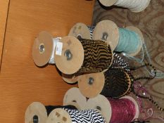 Six Rolls of Assorted Ribbon