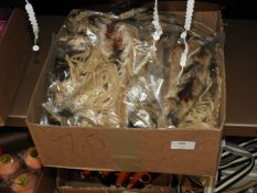 Box of Assorted Feather and Other Decorative Items