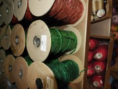 Four Rolls of Green Sequins