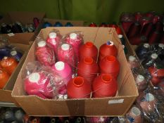 Twelve Cones of Assorted Threads (As Per Photograp