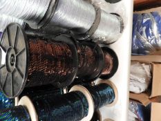 Three Rolls of Brown Sequins