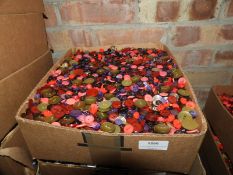 Box Containing a Large Quantity of Assorted Button
